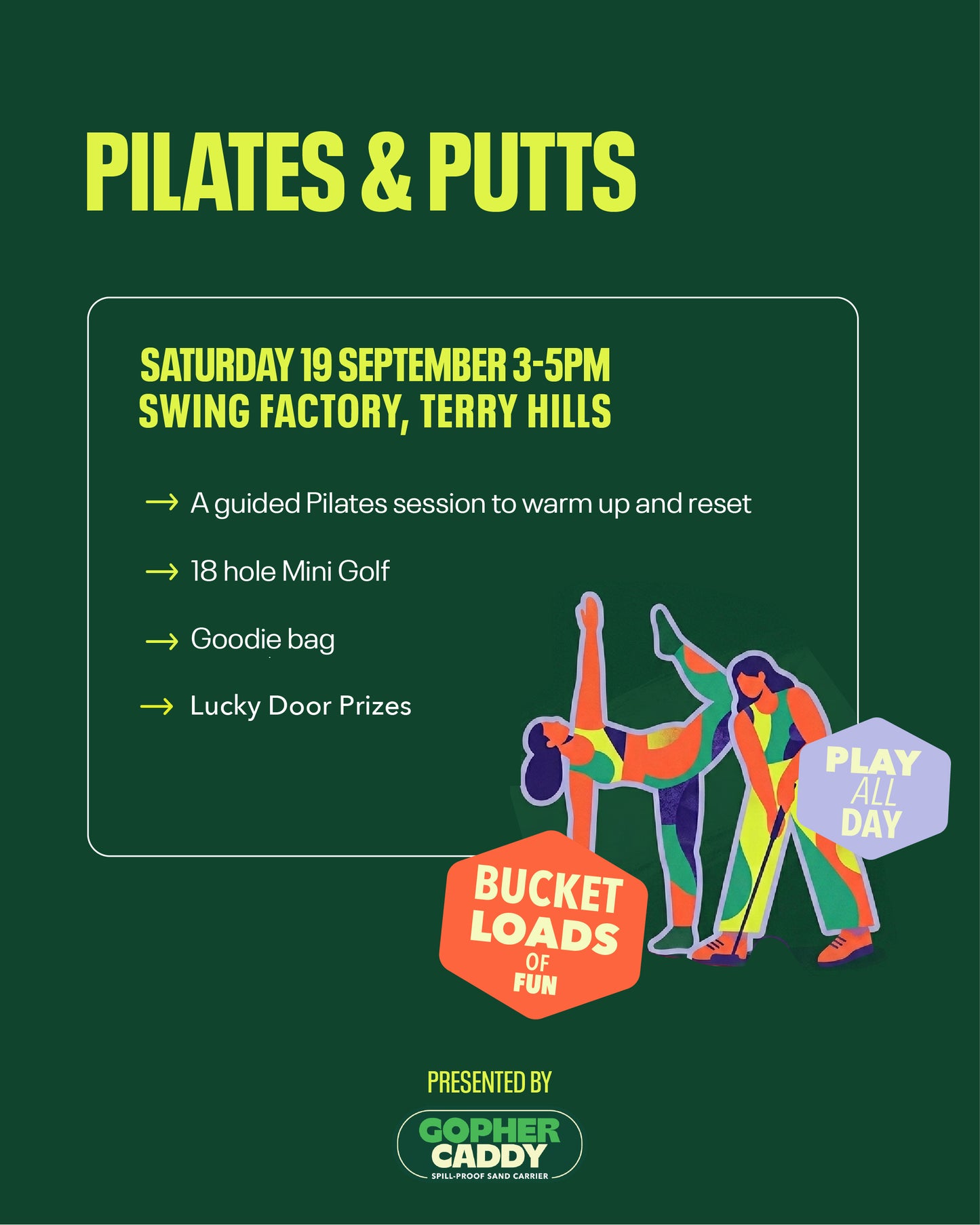 Pilates & Putts — Girls Golf Social at Swing Factory